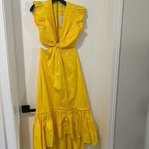 New w/tags Ramy Brook Foster Cutout Midi Dress. Color Sunkiss Size Small